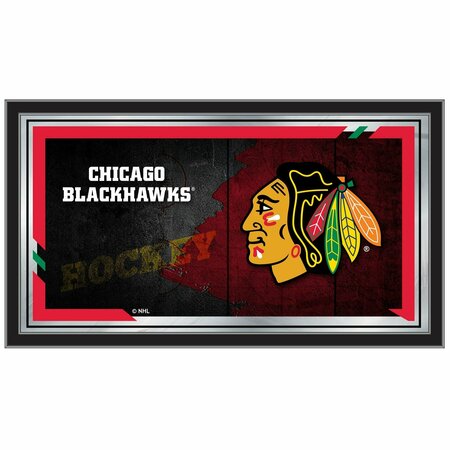 HOLLAND BAR STOOL CO Chicago Blackhawks 15" x 26" Hockey Collector Mirror by Holland Bar Stool Company MColChiHwk